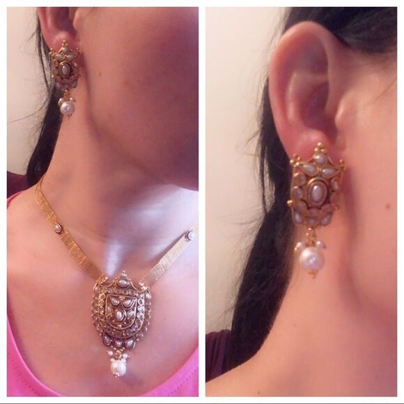 🚨Handcrafted India Jewelry Set - Picture 1 of 7